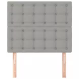 világosszürke szövet fejtámla 80x5x118/128 cm