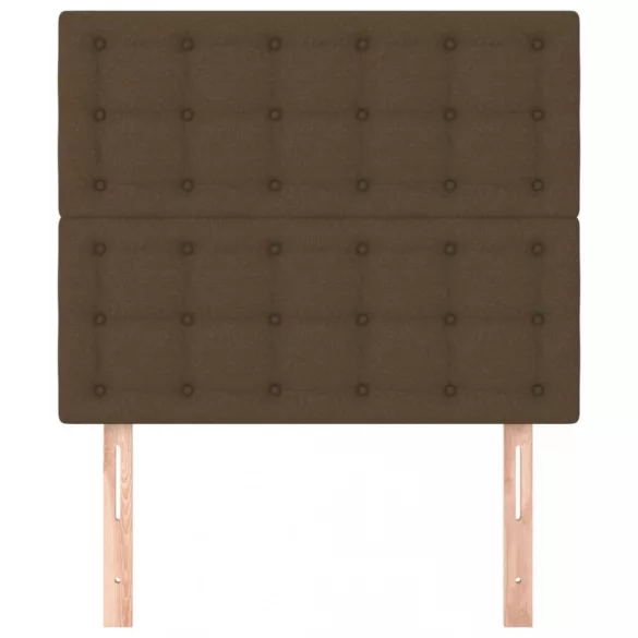 sötétbarna szövet fejtámla 90x5x118/128 cm