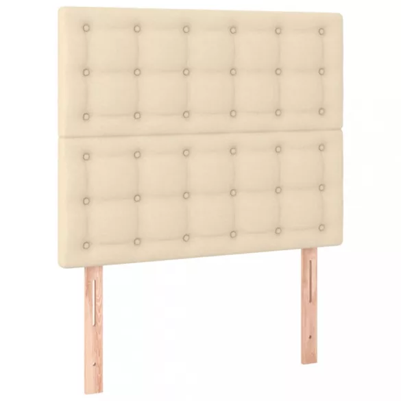 krémszínű szövet fejtámla 90x5x118/128 cm