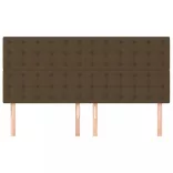 sötétbarna szövet fejtámla 200 x 5 x 118/128 cm