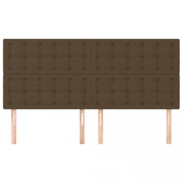 sötétbarna szövet fejtámla 200 x 5 x 118/128 cm