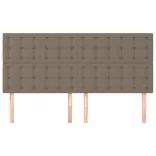 bézs színű szövet fejtámla 200 x 5 x 118/128 cm