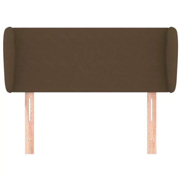 sötétbarna szövet fejtámla szárnyakkal 83x23x78/88 cm