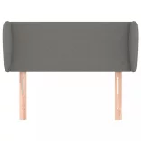 sötétszürke szövet fejtámla szárnyakkal 93x23x78/88 cm