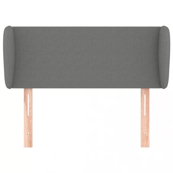 sötétszürke szövet fejtámla szárnyakkal 93x23x78/88 cm