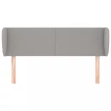 világosszürke szövet fejtámla szárnyakkal 147x23x78/88 cm