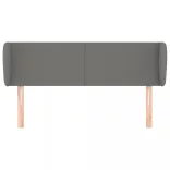 sötétszürke szövet fejtámla szárnyakkal 147x23x78/88 cm