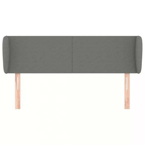 sötétszürke szövet fejtámla szárnyakkal 147x23x78/88 cm