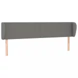 sötétszürke szövet fejtámla szárnyakkal 203x23x78/88 cm