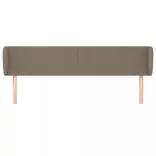 tópszínű szövet fejtámla szárnyakkal 203x23x78/88 cm