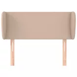 cappuccino műbőr szárnyas fejtámla 103x23x78/88 cm