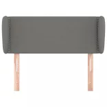 sötétszürke szövet fejtámla szárnyakkal 93x23x78/88 cm