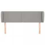 világosszürke szövet fejtámla szárnyakkal 147x23x78/88 cm