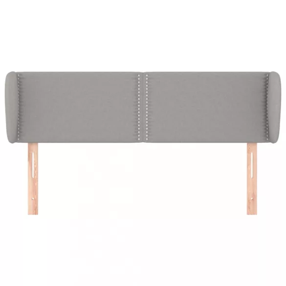 világosszürke szövet fejtámla szárnyakkal 147x23x78/88 cm