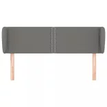 sötétszürke szövet fejtámla szárnyakkal 147x23x78/88 cm