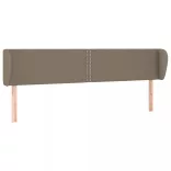 tópszínű szövet fejtámla szárnyakkal 183x23x78/88 cm