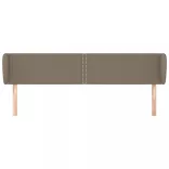 tópszínű szövet fejtámla szárnyakkal 183x23x78/88 cm