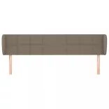 tópszínű szövet fejtámla szárnyakkal 203x23x78/88 cm