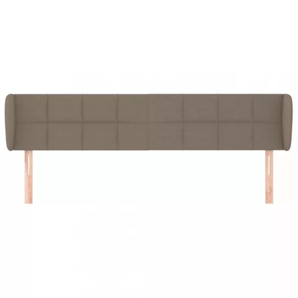 tópszínű szövet fejtámla szárnyakkal 203x23x78/88 cm