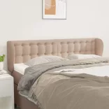 cappuccino műbőr szárnyas fejtámla 147x23x78/88 cm