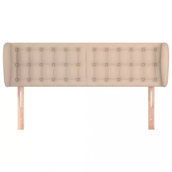 cappuccino műbőr szárnyas fejtámla 147x23x78/88 cm