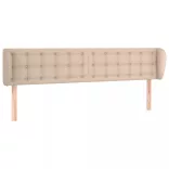 cappuccino műbőr szárnyas fejtámla 163x23x78/88 cm