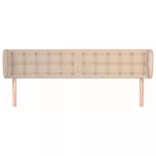 cappuccino műbőr szárnyas fejtámla 163x23x78/88 cm