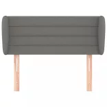 sötétszürke szövet fejtámla szárnyakkal 93x23x78/88 cm