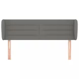 sötétszürke szövet fejtámla szárnyakkal 147x23x78/88 cm