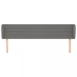 sötétszürke szövet fejtámla szárnyakkal 163x23x78/88 cm