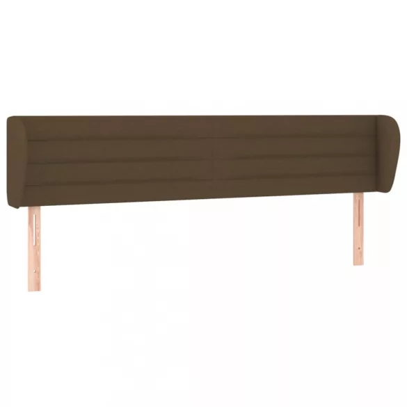sötétbarna szövet fejtámla szárnyakkal 203x23x78/88 cm
