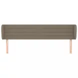 tópszínű szövet fejtámla szárnyakkal 203x23x78/88 cm