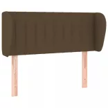 sötétbarna szövet fejtámla 103x23x78/88 cm