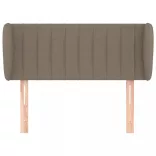 tópszínű szövet fejtámla szárnyakkal 103x23x78/88 cm