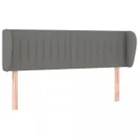 sötétszürke szövet fejtámla szárnyakkal 147x23x78/88 cm