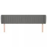 sötétszürke szövet fejtámla szárnyakkal 163x23x78/88 cm