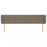 tópszínű szövet fejtámla szárnyakkal 183x23x78/88 cm