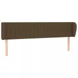 sötétbarna szövet fejtámla szárnyakkal 203x23x78/88 cm