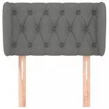 sötétszürke szövet fejtámla szárnyakkal 83x23x78/88 cm