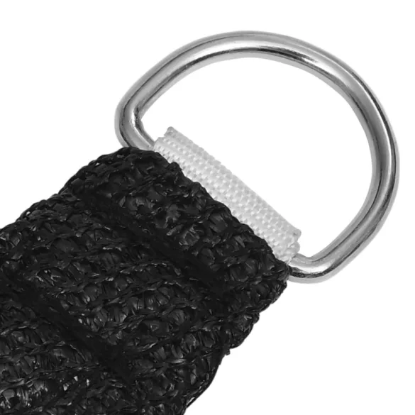 fekete téglalap HDPE napvitorla 160 g/m² 6x8 m