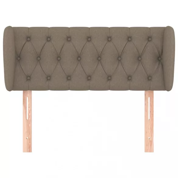 tópszínű szövet fejtámla szárnyakkal 103x23x78/88 cm