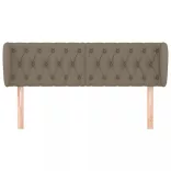 tópszínű szövet fejtámla 147x23x78/88 cm