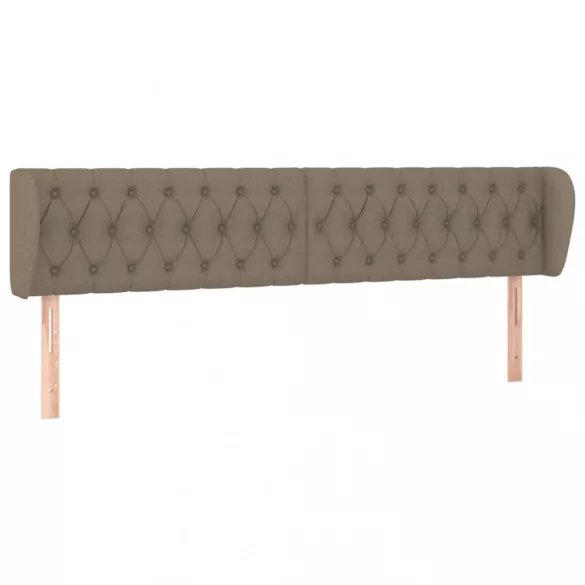 tópszínű szövet fejtámla szárnyakkal 183x23x78/88 cm