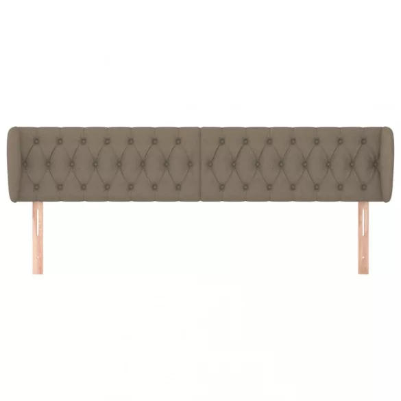 tópszínű szövet fejtámla szárnyakkal 183x23x78/88 cm