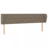 tópszínű szövet fejtámla szárnyakkal 203x23x78/88 cm