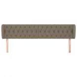 tópszínű szövet fejtámla szárnyakkal 203x23x78/88 cm