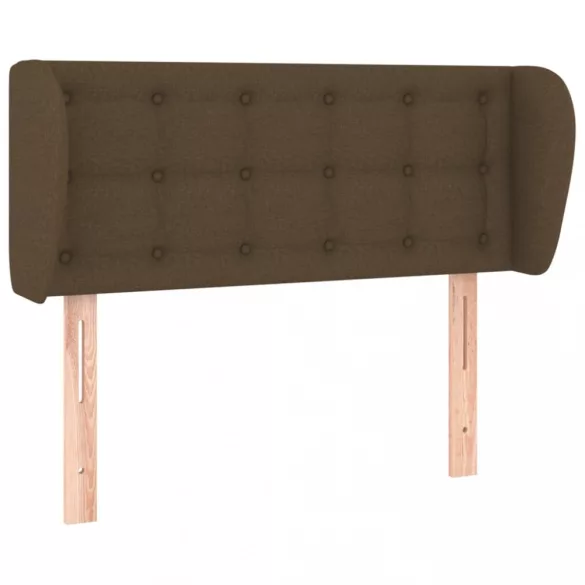 sötétbarna szövet fejtámla szárnyakkal 83x23x78/88 cm