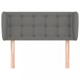 sötétszürke szövet fejtámla szárnyakkal 93x23x78/88 cm