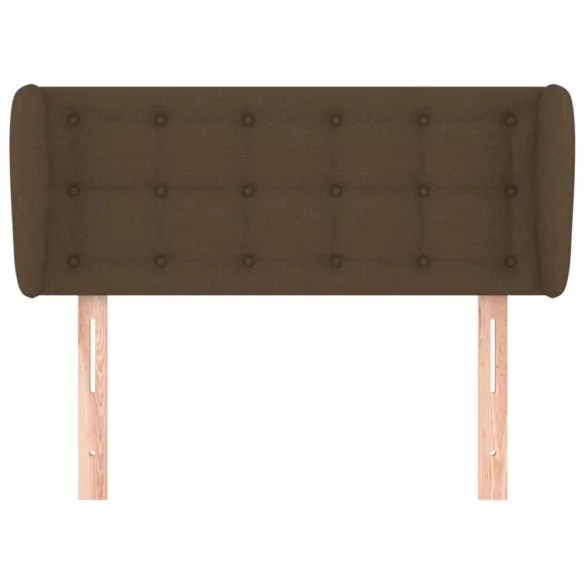 sötétbarna szövet fejtámla 93x23x78/88 cm