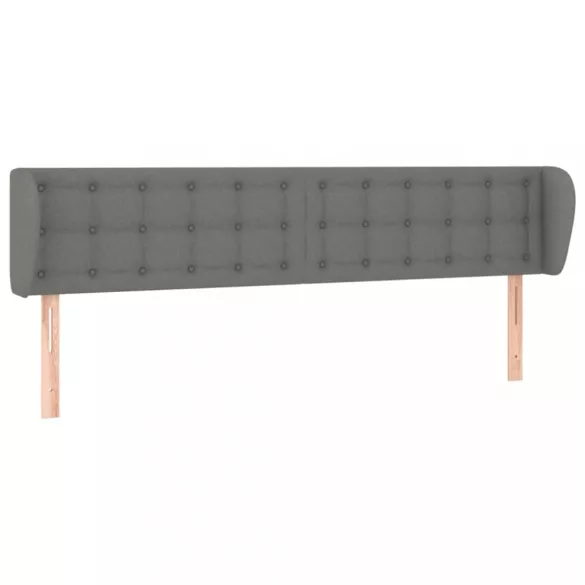 sötétszürke szövet fejtámla szárnyakkal 163x23x78/88 cm